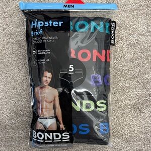 Bonds Men's Hipster Briefs - Black with Colorful Logo